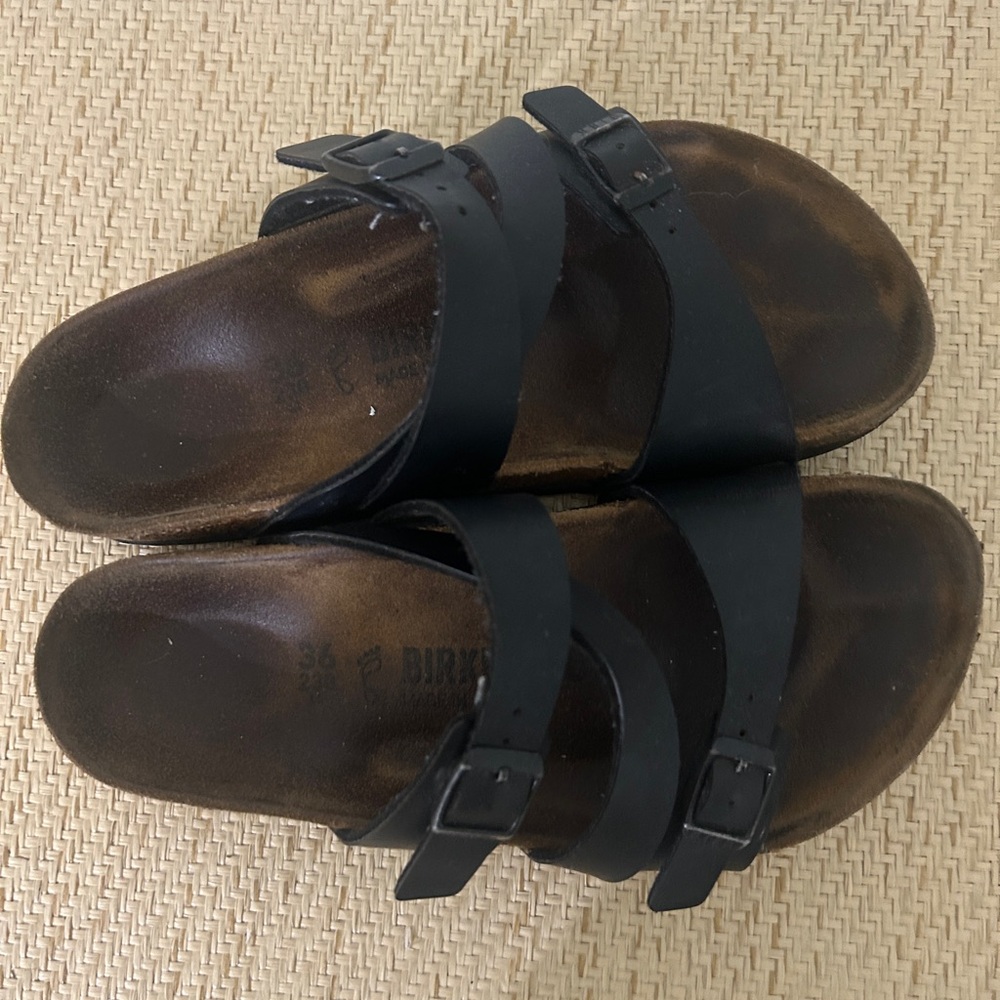 Birkenstock Dark Brown and Black Sandals